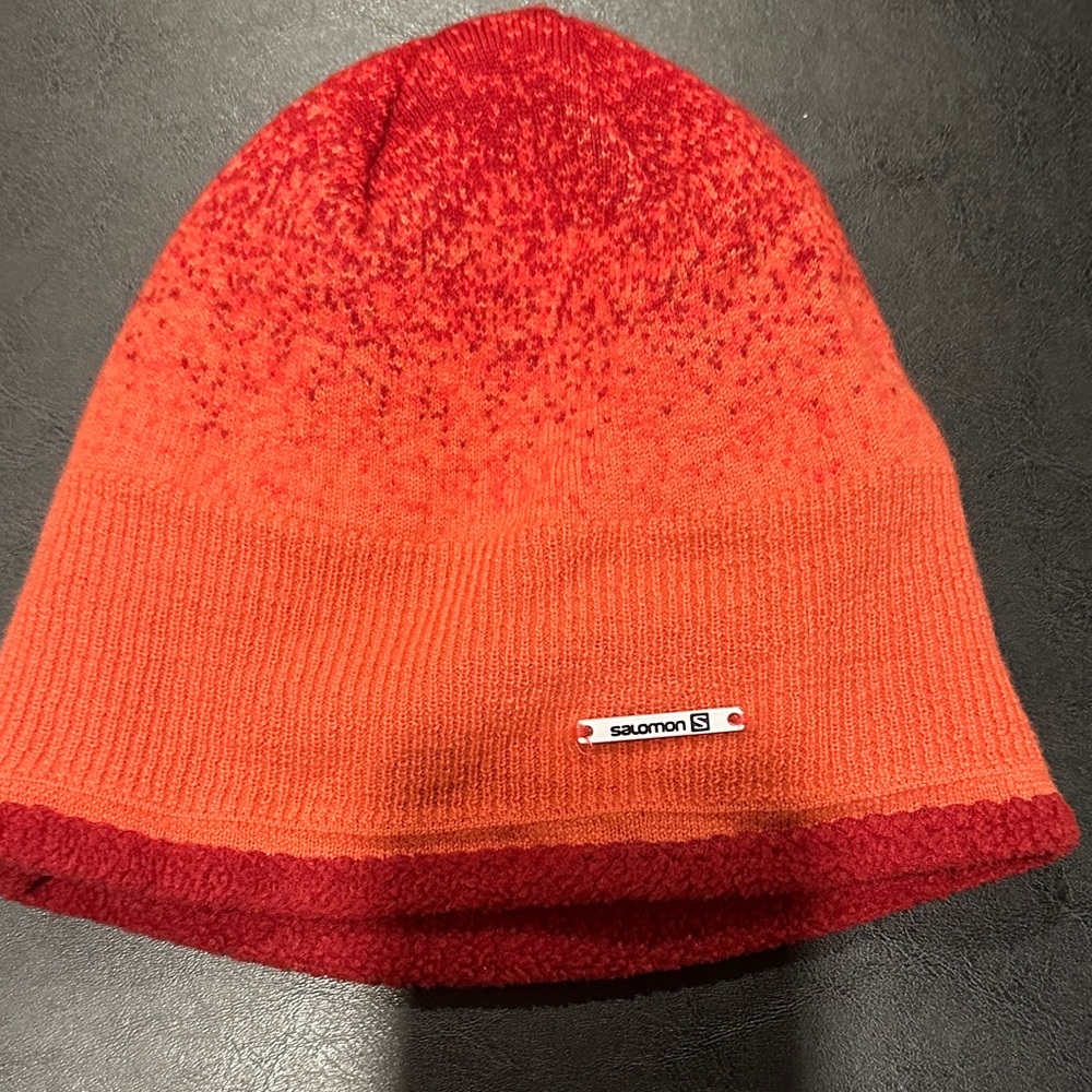 Salomon Gradient Red and Orange Beanie
